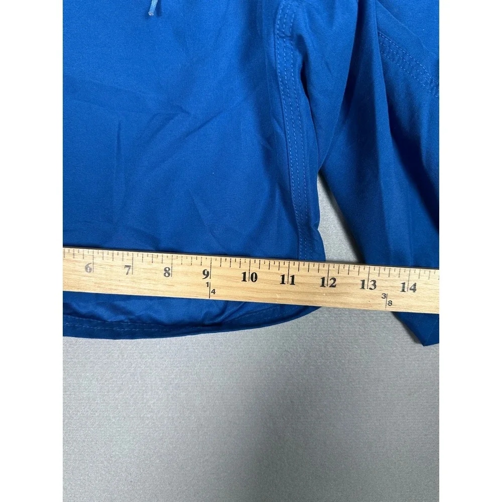 Nike Mens Swim Trunks Medium Blue  Drawstring Colorblock Board Shorts Mesh Lined
